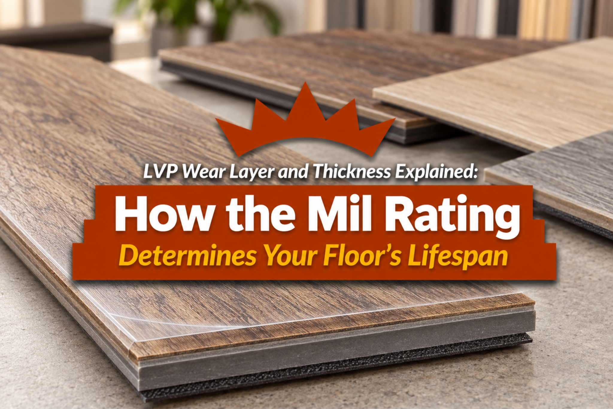 LVP Mil Rating and Wear Layer Explained: Featured for LVP Wear Layer and Thickness Explained: How the Mil Rating Determines Your Floor’s Lifespan